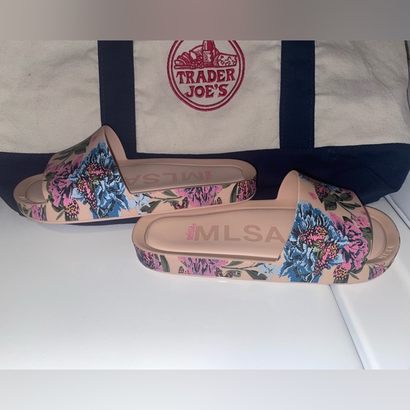 Melissa Floral Sandals - Blue and Pink - Picture 7 of 8